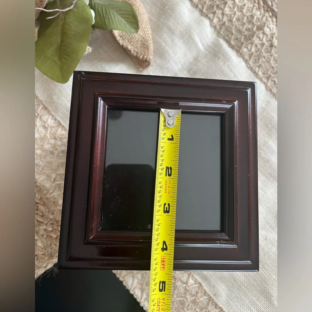 The Bombay Company Picture Frame Cube Storage Keepsake Box 2002